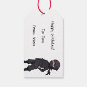 漫画忍者戦士ボーイズ誕生日パーティギフトラベル ギフトタグ (裏面)