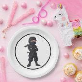 漫画忍者戦士ボーイズ誕生日パーティー ペーパープレート (パーティー)