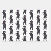 漫画忍者戦士ボーイズ誕生日パーティー ラッピングペーパーシート (正面2)