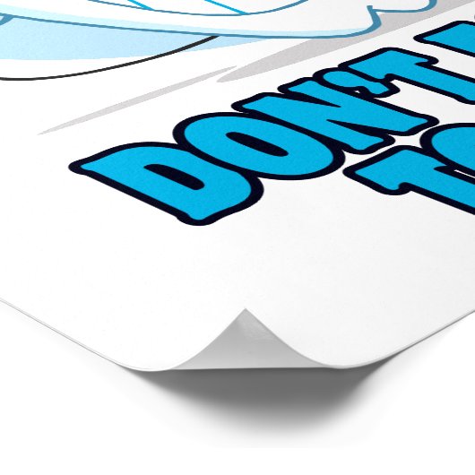 漫画忘れの歯を浮かせないこと ポスター (角)