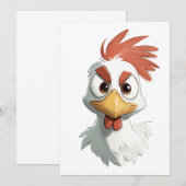 漫画怒チキン頭 招待状 (正面/裏面)