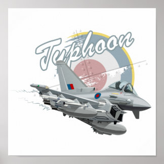 漫画戦闘機飛行機 ポスター