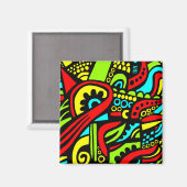 漫画抽象芸術 マグネット (正面/裏面)