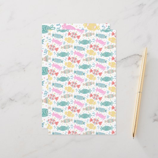 漫画数々の色のフェスティバル菓子 (正面/裏面インサイチュ)