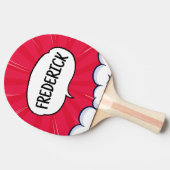 漫画本おもしろい名パーソナライズされたトレンディー 卓球ラケット (横)