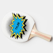 漫画本のスタイルのカラフルな一流の白 卓球ラケット (横)