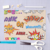 漫画本のスタイルの表現のデザイン 薄葉紙 (クラフト)