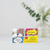 漫画本のスーパーヒーロー 名刺 (スタンド正面)