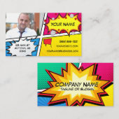 漫画本のスーパーヒーロー 名刺 (正面/裏面)