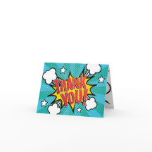 漫画本のパーティー! サンキューカード