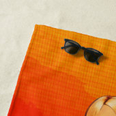 漫画本のビキニの可愛い人 ビーチタオル (インサイチュ)