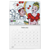 漫画本のロマンス2018年9月 カレンダー (2月 2027)