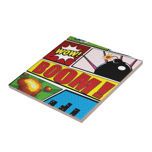 漫画本の漫画フォント! タイル (側面)