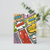 漫画本の漫画フォント! ポストカード (スタンド正面)