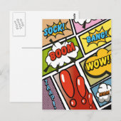 漫画本の漫画フォント! ポストカード (正面/裏面)