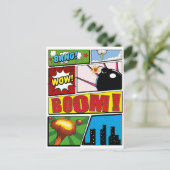 漫画本の漫画フォント! ポストカード (スタンド正面)