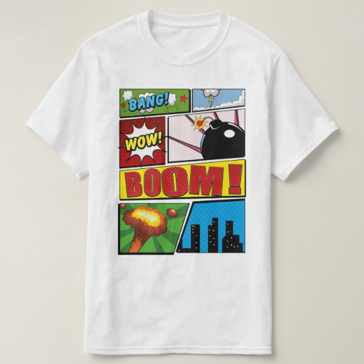 漫画本の漫画フォント! Tシャツ (デザイン正面)