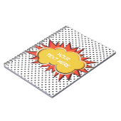 漫画本の爆発のカスタムな文字の泡 ノートブック (左側)