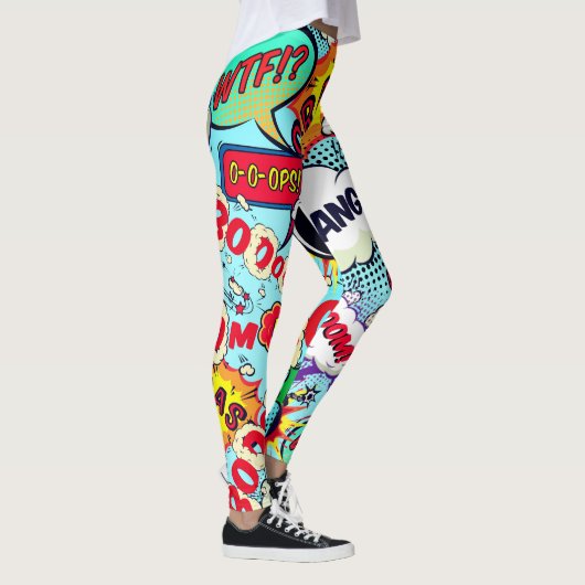 漫画本の行為の泡 レギンス (右)