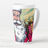 漫画本サンタ/クリスマス カフェラテマグ (右アングル)