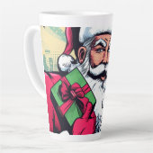 漫画本サンタ/クリスマス カフェラテマグ (左アングル)