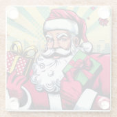 漫画本サンタ/クリスマス ガラスコースター (裏面)