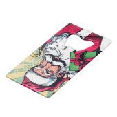 漫画本サンタ/クリスマス クレジットカード栓抜き (正面アングル)