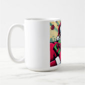 漫画本サンタ/クリスマス コーヒーマグカップ (左)