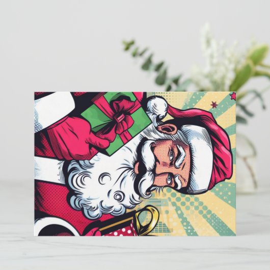 漫画本サンタ/クリスマス シーズンカード (スタンド正面)