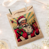 漫画本サンタ/クリスマス フェイバーバッグ (クリップ留めされた状態)