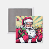 漫画本サンタ/クリスマス マグネット (正面/裏面)