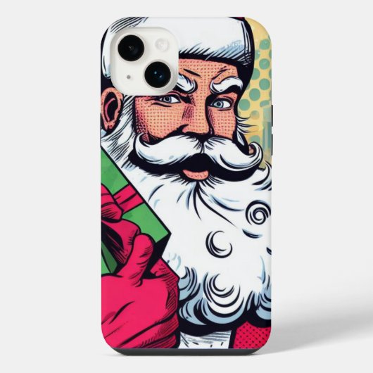 漫画本サンタ/クリスマス iPhoneケース (裏面)
