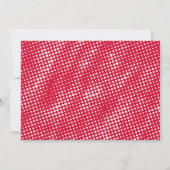 漫画本スーパーヒーロー女の子の赤ちゃんシャワー 招待状 (裏面)