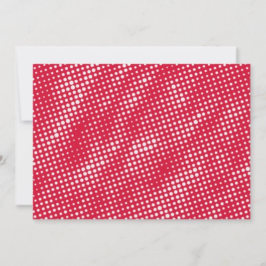 漫画本スーパーヒーロー男の子の赤ちゃんシャワー 招待状 (裏面)