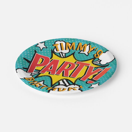 漫画本パーティー!ペーパープレート ペーパープレート (アングル)