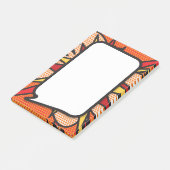 漫画本ポップ・アートのの音声バブル ポストイット (アングル)