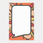 漫画本ポップ・アートのの音声バブル ポストイット (正面)