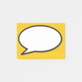 漫画本ポップ・アートのの音声バブル ポストイット (正面)