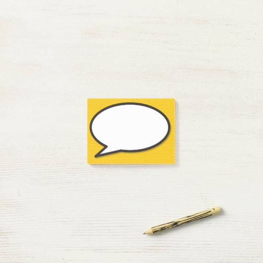 漫画本ポップ・アートのの音声バブル ポストイット (デスク上)