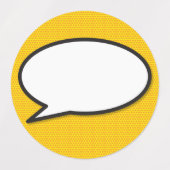 漫画本ポップ・アートのの音声バブル ラベル (デザイン1)