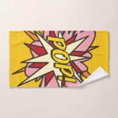 漫画本ポップ・アートのモダンおもしろいトレンディー バスタオルセット (ハンドタオル)