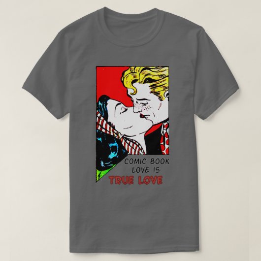漫画本愛は真の愛 Tシャツ (デザイン正面)