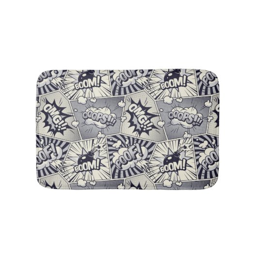 漫画本発話泡風呂マット バスマット (正面)