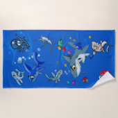 漫画海ビーチタオル ビーチタオル (正面)