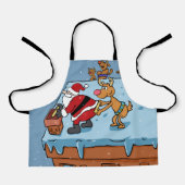漫画漫画サンタクロースのクリスマス エプロン (正面)