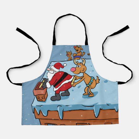 漫画漫画サンタクロースのクリスマス エプロン (正面)