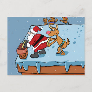 漫画漫画サンタクロースのクリスマス ポストカード