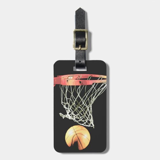 漫画漫画スタイルバスケットボールラゲッジタグ ラゲッジタグ (正面縦)