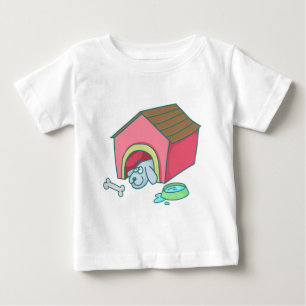 漫画漫画ドードルペットドッグハウス ベビーTシャツ