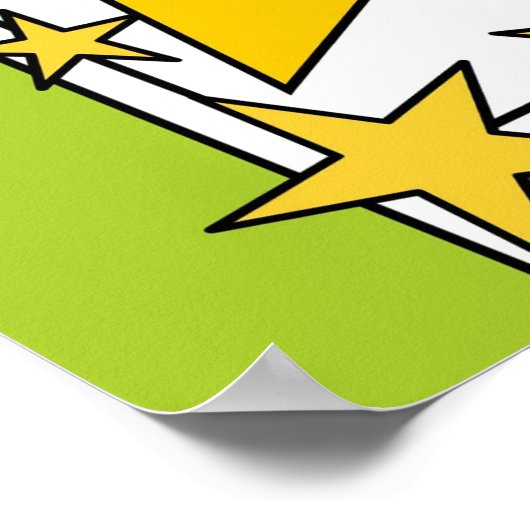 漫画漫画ブックスタイル投票学校 ポスター (角)